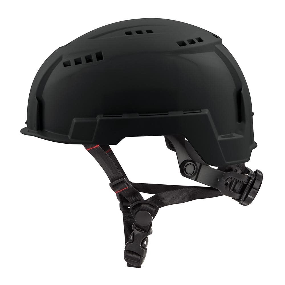 MILWAUKEE Black Vented Helmet with Bolt - Class (48-73-1310)