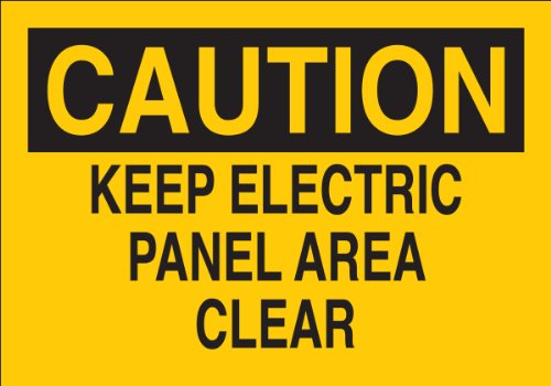 Panneau de sécurité Brady en fibre de verre haute résistance pour zone électrique