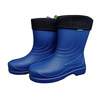 Men's Thermal Wellingtons Men Boots UK 7 / EU 40 Lightweight EVA Wellies -30C Adults BLUE Shoes Gardening Forest Walk Hunting Rain Days Fishing Gardening Warm Waterproof Winter Mid Calf Boot
