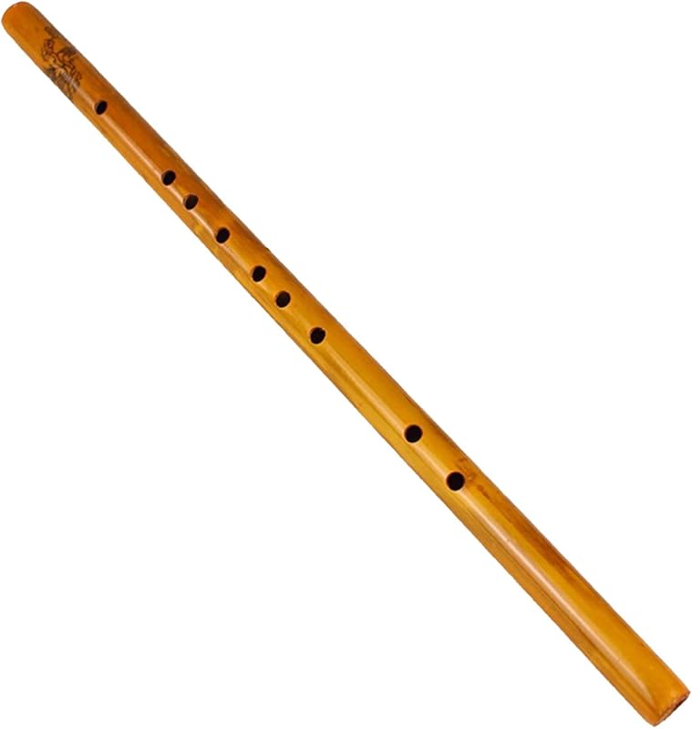 Moily Kids Principiante Flauta Corta de 6 Orificios, Grabadora de Silbato de bambú Vertical Xiao Brown Talla única
