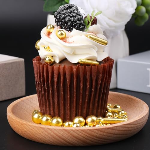 Sprinkles, Gold Pearl Sprinkles Mix, 130g/4.6oz Edible Sprinkles for Cake Decorating, Candy Baking Decorations, Ice Cream Toppings and Cookie Decorating, Wedding Party Valentines Supplies - Thumbnail 3