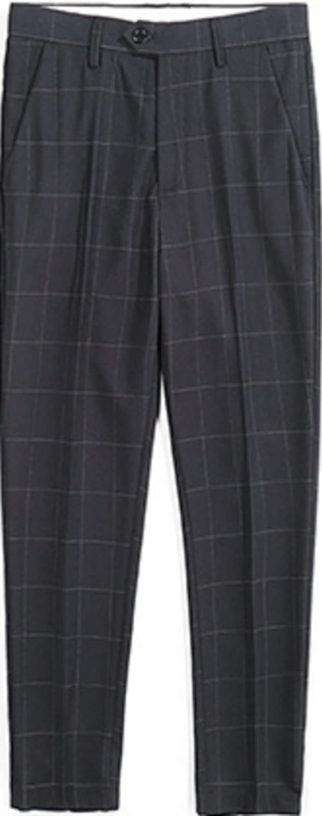 Pantalone Da Uomo A Quadri Con Vita Elastica Casual,Sottile Uomo Pantaloni Da Jogging Slim Fit,Alla Moda Pantaloni A Sezione,Con Tasche All'aperto Pant Eleganti 2,30