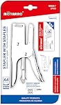 Motarro Heavy-Duty Full-Strip Metal Plier Stapler, Large Capacity Stapler with Standard 24/6 Metal Staples 1000 pcs for Desktop Work Office & School Supplies