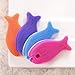 Innobaby Bathin' Smart Silicone Fish Bath Scrub, Aqua/Periwinkle