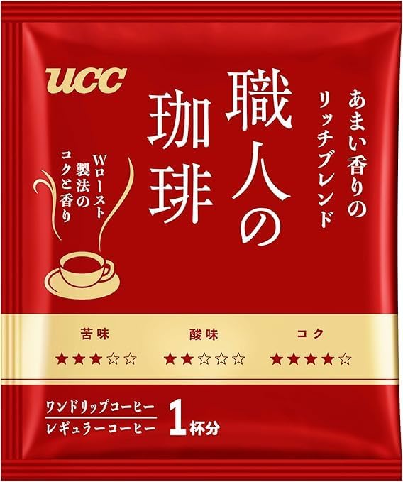 UCC 上島珈琲 職人の珈琲 ワンドリップコーヒー あまい香りのリッチブレンド 18杯分×6ケース/72袋 ucc 職人の珈琲ドリップコーヒー 香り」の人気商品一覧 | 安い商品を通販サイトから探す - 価格.com