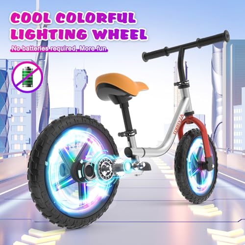 Torryza Toddler Balance Bike 2 Year Old With Light-Up Wheels, Balance Bike 2-5 Years Old,Easy Assembly, Lightweight No Pedal Bike With Adjustable Seat & Handlebar,Gifts For 2 3 4 5 Year Old Boys Girls thumb #1