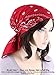 Paisley Bandana Scarf Pre Tied Cotton Chemo Hat Turban for Cancer Burgundy Red
