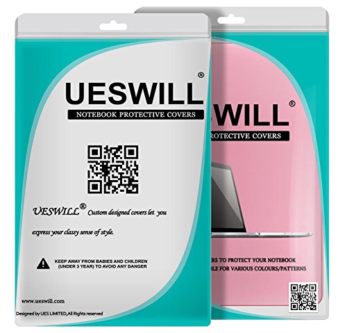 Ueswill 2 In 1 Smooth Matte Hard Case With Keyboard Cover Compatible With Macbook Pro 13 Inch With Retina Display (No Cd Rom) (Model A1502/A1425, Early 2015/2014/2013/Late 2012), Pink #TOP6