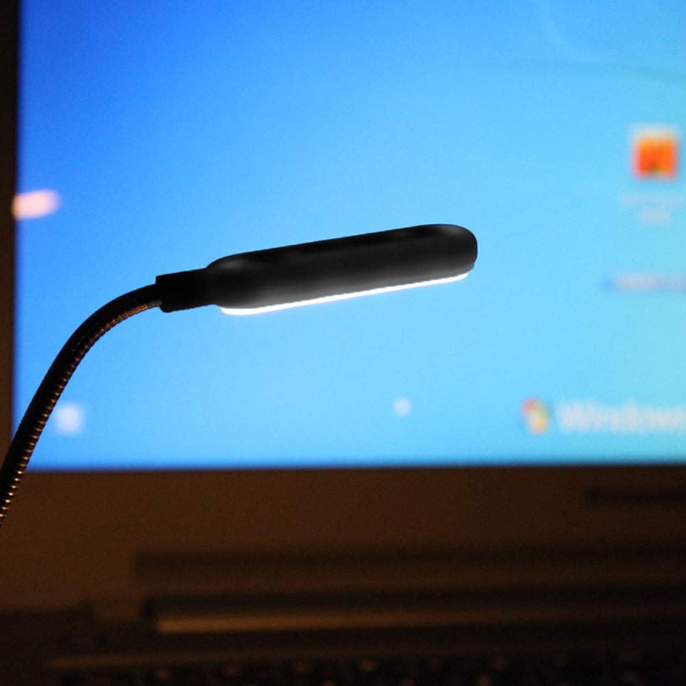Lampada da Lettura USB, Mini Luce Notturna LED per Notebook, Porta USB, Computer Portatile, Desktop, PC e Tastiera