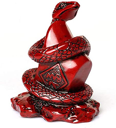 Statues du zodiaque chinois en résine rouge, décoration Feng Shui pour la maison et le bureau, attire la richesse et la chance, cadeau de félicitations de crémaillère, coq Cover