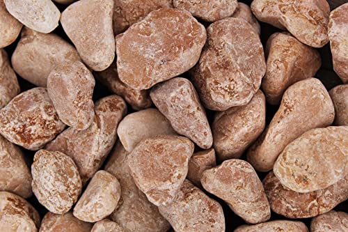 Gartenwelt Riegelsberger 25 kg Rosso Verona Kies ungewaschen Körnung 25-40 mm Marmorkies Marmor Kieselsteine Zierkies Steine Deko Garten