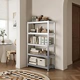 5-Tier Heavy Duty Garage Shelving Units – 875kg Capacity Steel Storage Shelves, Boltless Assembly, Adjustable Height & Layout for Warehouse, Living Room, Kitchen, Bedroom (Silver, 70x30x154cm) - Image 7