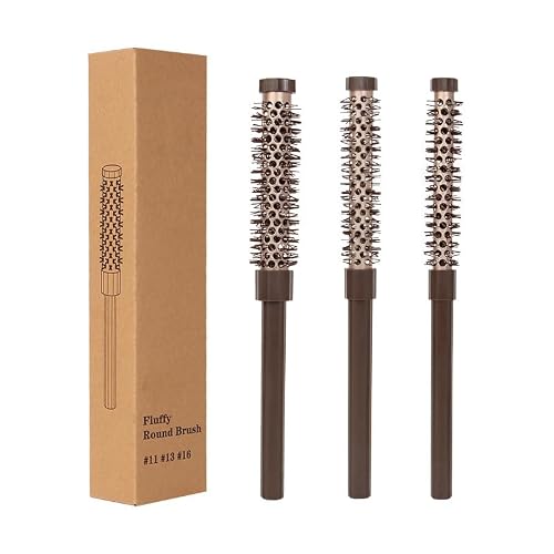 10 Best Round Hair Brushes Under $30 for Faster Blowouts and Smoother Styling in 2026 4 3-Piece Small Round Brush Set for Bangs and Roots