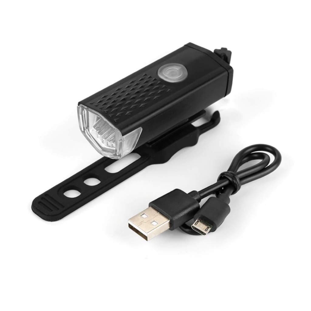RESHNE 300LM Rechargeable USB LED Bicycle Bike Flashlight LAMP MTB Front Bicycle Cycling Light Headlight (Black) 2