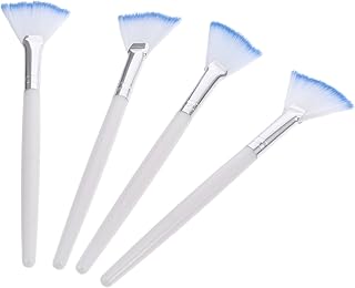 4PCS Soft Fan Facial Mask Applicator Brush Se...