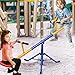 KOTEK Teeter Totter, Sit and Spin Seesaw for Toddlers Age 3-7, Heavy Duty Metal 2-Person Playground Equipment for Backyard, 360° Rotating Seesaw Indoor & Outdoor Toy, Gift for Boys Girls (Blue)