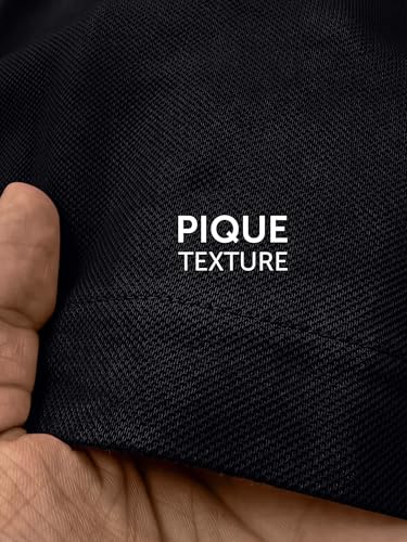 Image of XYXX Men's Apex Mercerized Cotton Striped Collar Pique Polo T-Shirt