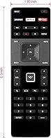 Vista 2 de XRT122 - Control remoto de repuesto para VIZIO TV D24-D1 D24H-E1 D28H-D1 D32-D1 D32F-E1 D32H-D1 D32X-D1 D39F-E1 D39H-D0 D40-D1 D40F-E1 D40F-E1 U-D1