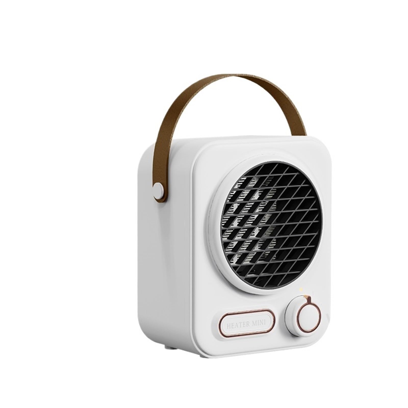 Riscaldatore portatile for piccoli spazi, 1000 W, riscaldamento rapido, leggero, da tavolo, for ufficio, uso domestico Per la camera da letto di casa(White)