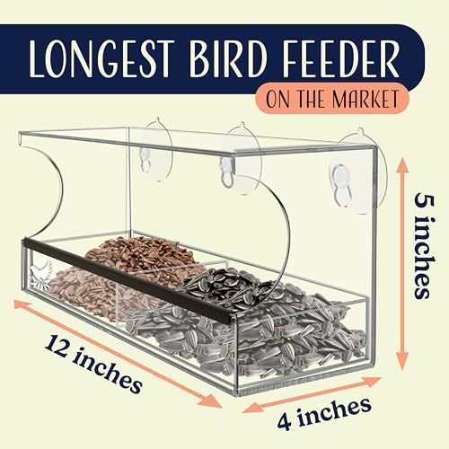Nature'S Hangout BIRD HOUSES FOR OUTSIDE HANGING Window Bird Feeder Easy To Use To Attract Birds, Cool And Unusual thumb #6