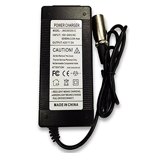 36V 2000Mah Portable Sealed Lead Acid Battery Charger with XLR Connector, Green and Red Led Display, Smart Battery Charger for Car Boat Lawn Mower Marine Scooter eBike 36V 2000Mah Portable Sealed Lead Acid Battery Charger with XLR Connector, Green and Red Led Display, Smart Battery Charger for Car Boat Lawn Mower Marine Scooter eBike