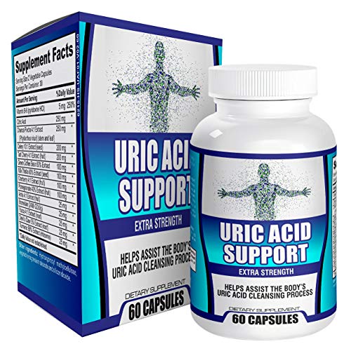Uric Acid Support Supplement Cleanse (All-in-1 Formula) with 14 Active Ingredients/Uric Acid Supplements - Easy to Swallow 60 Capsules Uric Acid Support Supplement Cleanse (All-in-1 Formula) with 14 Active Ingredients/Uric Acid Supplements - Easy to Swallow 60 Capsules