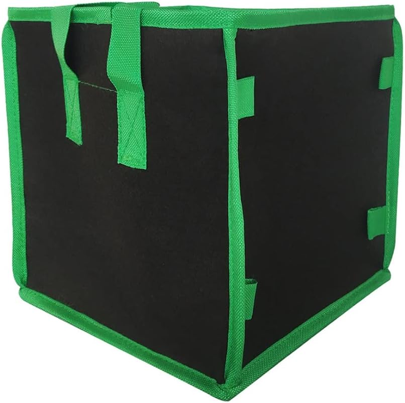 Square Potato Grow Bag Nursery Tomato Plant DIY Potato Planting Bucket Felt Grow Flower Fabric Grow Pot Non-Woven Seedling Bag (Size : 7 gallons) (3 gallons)