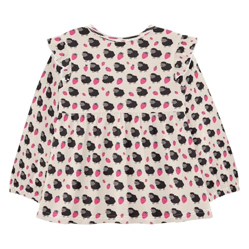 Strawberry Black Sheep Girls Shirts Cotton Long Sleeve Ruffle Toddler Tee Tops2