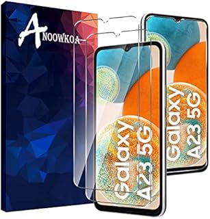 Anoowkoa [2 Pack 0.26mm Premium Compatible with Samsung Galaxy A04s/A23/M13/A13 Screen Protector Tempered Glass Film Guard Cover-Genuine Glass-One-Push Super Easy Installation