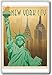 New York City USA - Vintage Travel Fridge Magnet - Calamita da frigo