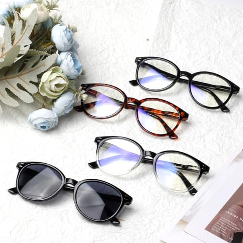 Image of 3 Pack Reading Glasses Spring Hinge Stylish Readers Black /Tortoise for Men and Women