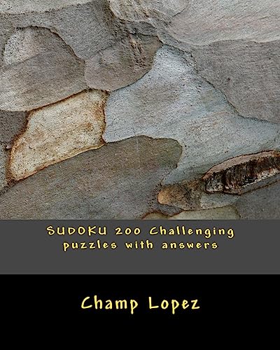 SUDOKU 200 Challenging puzzles with answers