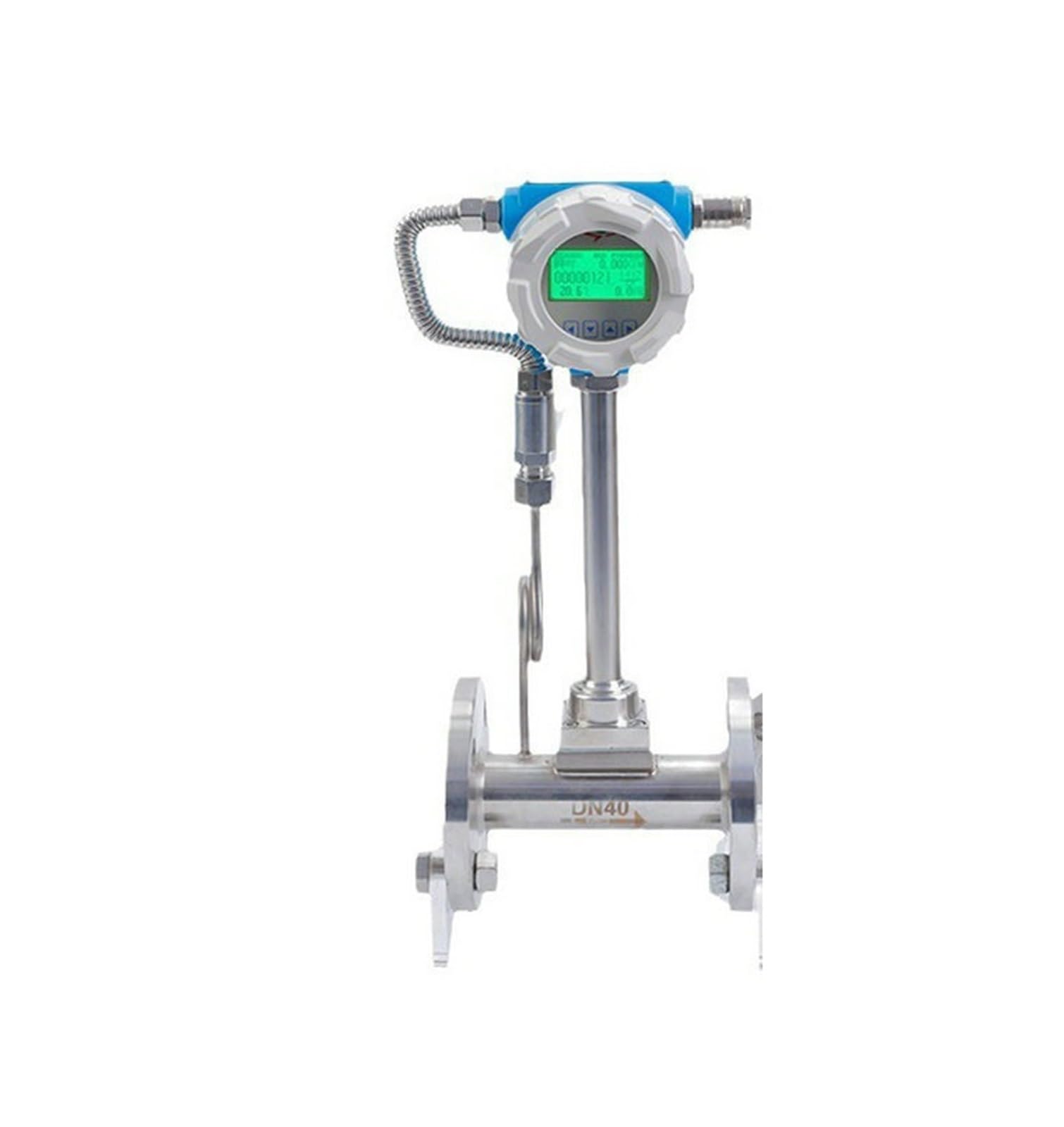 Gqnblvhzupdm Blu Smart Flow Meter With Temperature Compensation For Steam, Compressed Air, Nitrogen,High Accuracy(Dn25)
