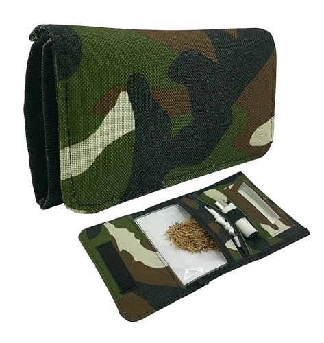 Tabaquera Tabaco De Liar camuflaje | Fabricado En España | Pitillera Tabaco De Liar | Pitillera de Lona | Cartera Estuche Elegante | Resistente y Duradera | Camuflado Safari