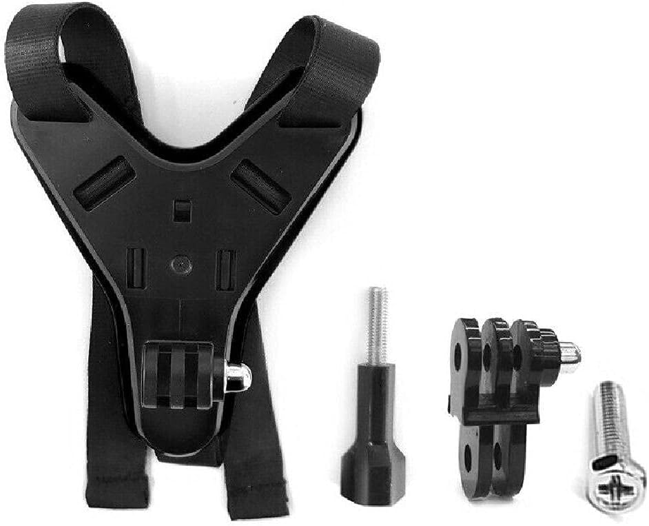 MACHSWON Motorcycle Helmet Chin Holder, Bundled Motorcycle Helmet Holder Action Camera Holder, Black