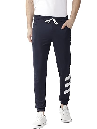 Men's Slim Fit All Season Wear Cotton Track Pants - Trackpant with Drawstring Elastic Waistband, Lower for Jogging, Gym, Sports & Dailywear