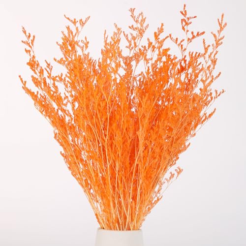 Ramo de flores secas, ramo de flores de caspia secas, lavanda floral, arreglo de flores artificiales de aliento para bebé para decoración de boda, corona de puerta, decoración de mesa