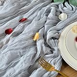 Cheesecloth Table Runner, 10FT Boho Wedding Table Centerpiece Decor Gauze Cotton Beach Wedding Brida