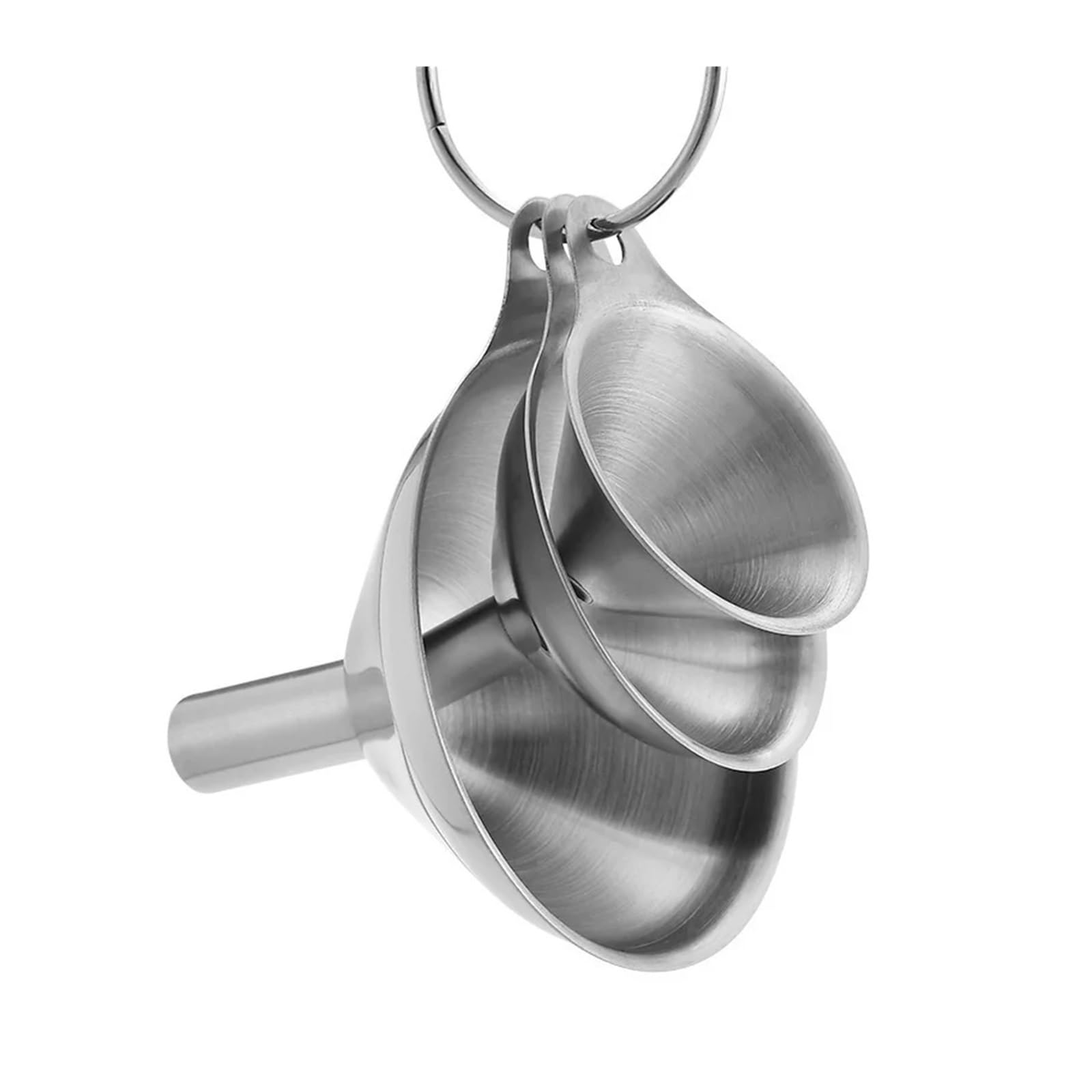 Set di imbuti da cucina, imbuti in acciaio inossidabile, imbuto in acciaio inossidabile, set da tre pezzi, mini imbuto, strumento for perdite di olio, strumento for perdite di vino, distributore di li