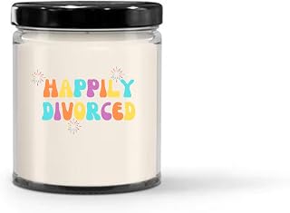 Happily Divorced Gifts for Women Men Candle 9oz Vanilla Her Him Ladies Party Decorations Newly Divorced Man or Woman Divorcee