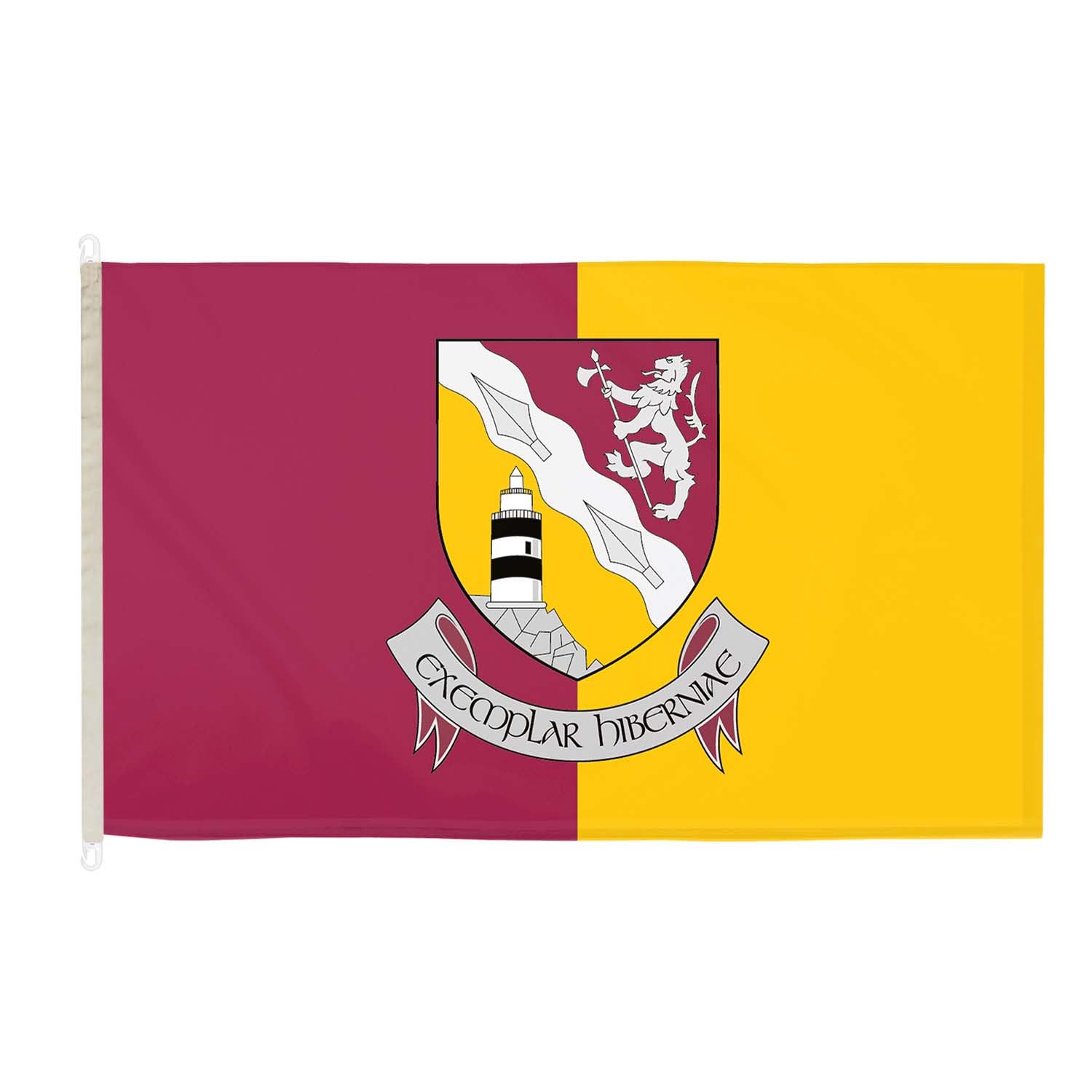DuraFlag Wexford Flag Premium Quality With Clips Reinforced Stitching Suitable For Flagpoles 150cm x 90cm Marine Grade Polyester Weatherproof Fade Resistant Indoor Outdoor Wexford County Flag — image 1