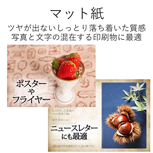 エレコム インクジェット用紙 スーパーファイン マット紙 A4 EJK-SUA4200