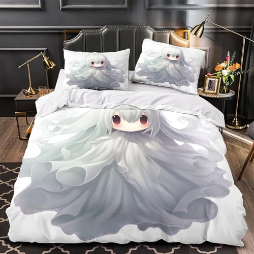 Parure de lit 3 pièces microfibre avec housse de couette