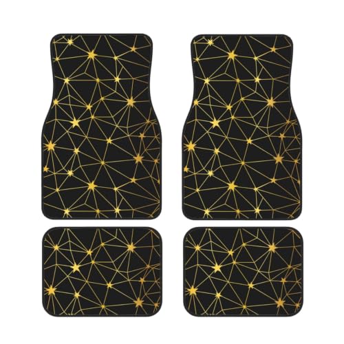 Accesorios para coche alfombrillas de neopreno juego de 4 piezas patrón de estrellas