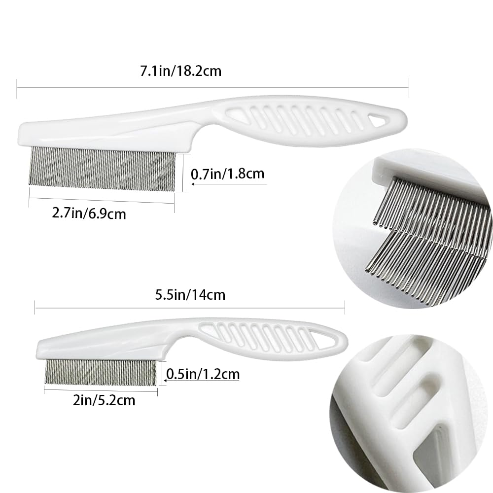 Multifunctional Pet Grooming Comb - Flea Removal, Tear Stain Remover for Dogs, Cats, Puppies, and Small Pets 1