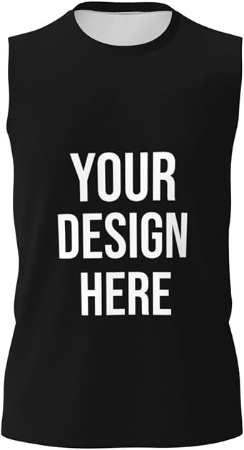 Custom Mens Tank Tops Design Your Logo Personalized Bulk Sleeveless Shirt Customized Tank Top for Gym Running