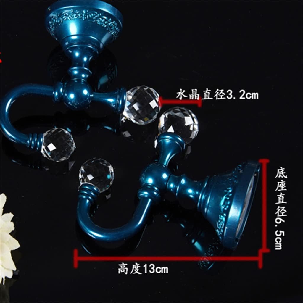 FMURY Zinc Alloy Crystal Curtain Hook Tie Hook Tie Rope Hook Curtain Wall Hook Wall Hook(D)