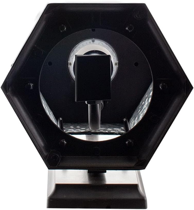 Euri Lighting EFL-130W-MD Flickering Flame Lantern, Water Glass, with Integrated Security Light (3000K), Photocell and Motion-Sensor (Dusk-to-Dawn), Oil Rubbed Bronze Housing (Pack of 2)