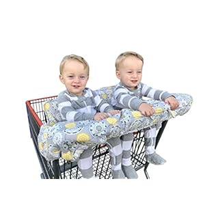 Twin Double Shopping Cart Cover for Baby Siblings with Carrying Case. Guaranteed to Fit Wholesale Warehouse Grocery…