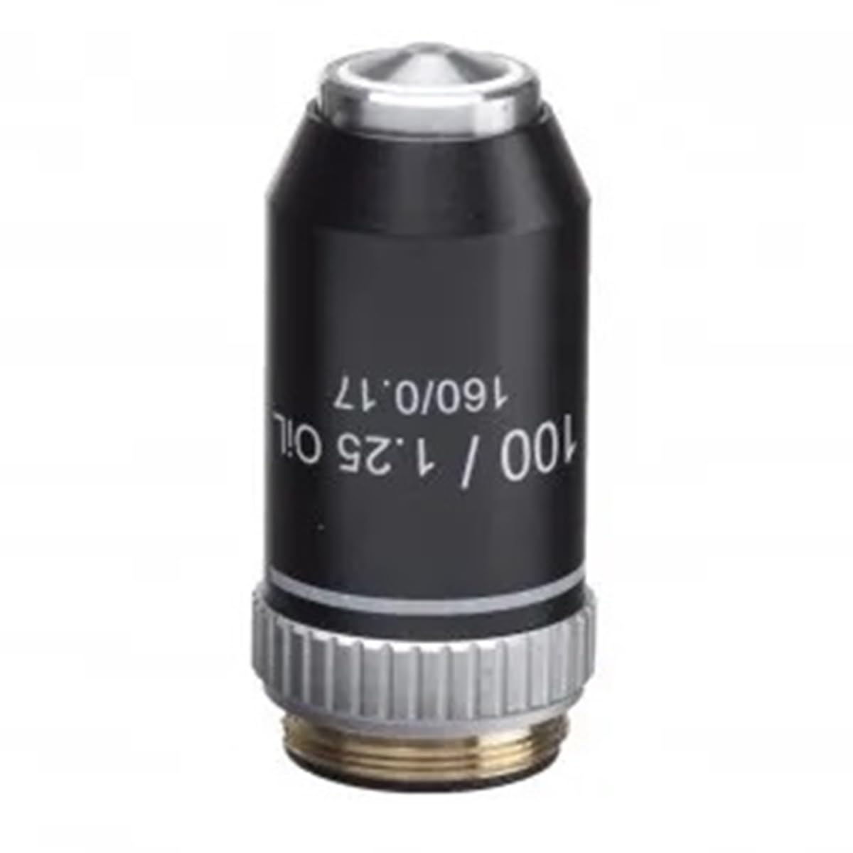 Microscopio de observación 100X acromático de inmersión en aceite con acabado negro A100XB-SY-V460